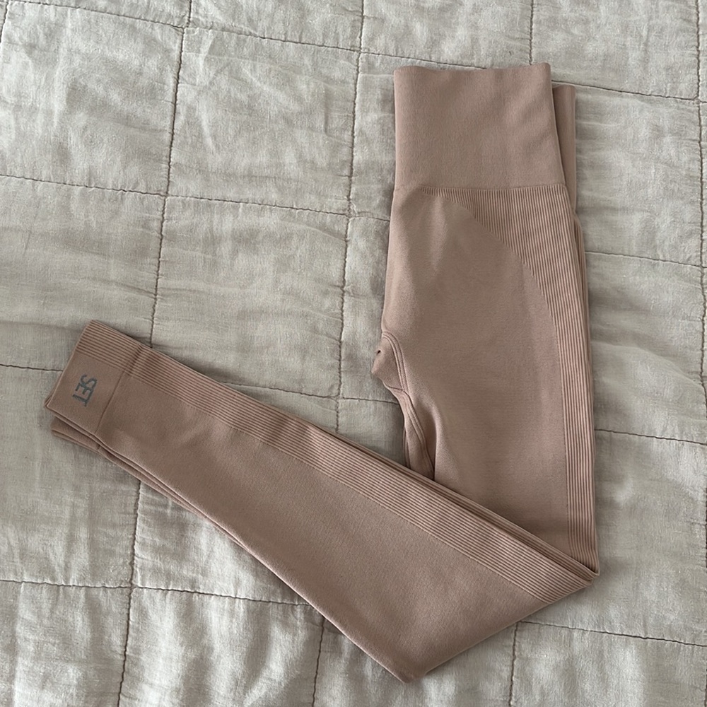 SET ACTIVE Blush Pink Seamless Sculpt Leggings
